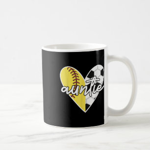 Ball Auntie Softball Soccer Mama Player Coffee Mug