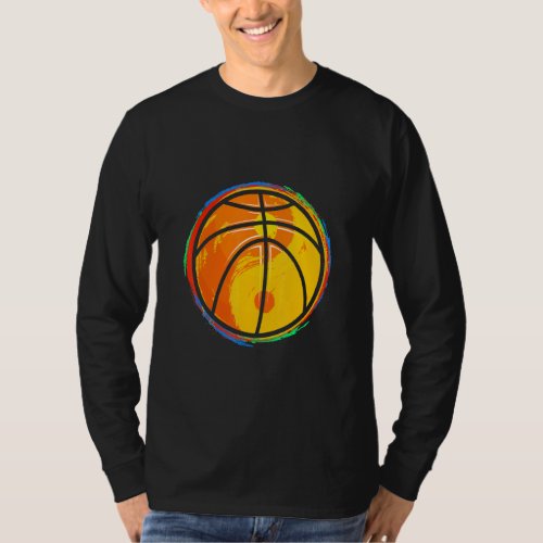 Ball Basketball Player   Yin Yang Graphic Basketba T_Shirt