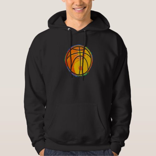 Ball Basketball Player  Yin Yang Graphic Basketbal Hoodie