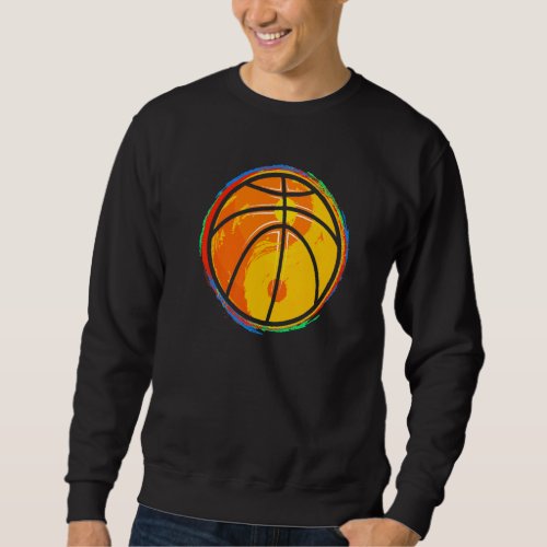 Ball Basketball Player  Yin Yang Graphic Basketbal Sweatshirt