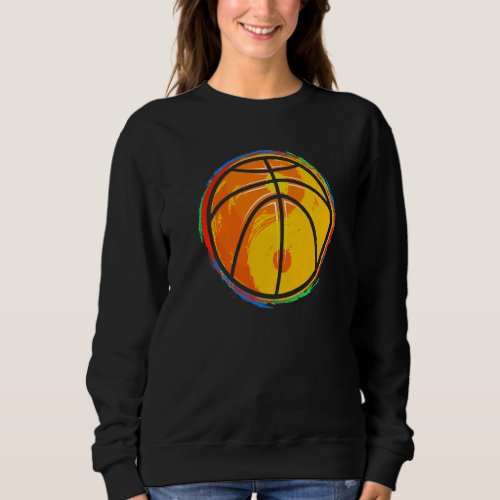 Ball Basketball Player  Yin Yang Graphic Basketbal Sweatshirt