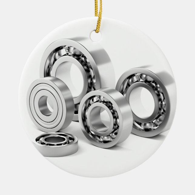 Ball bearings with different sizes ceramic ornament (Front)