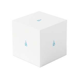 Ball Blue, Medium Turquoise decorative design Cube
