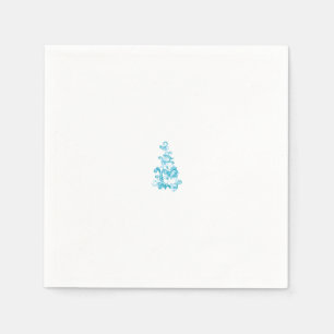 Ball Blue, Medium Turquoise decorative design Napkins