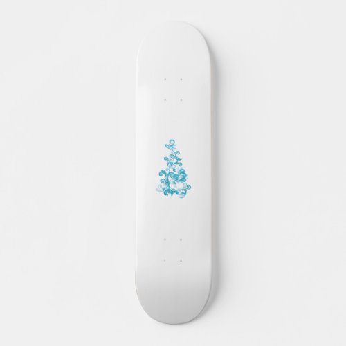 Ball Blue Medium Turquoise decorative design Skateboard