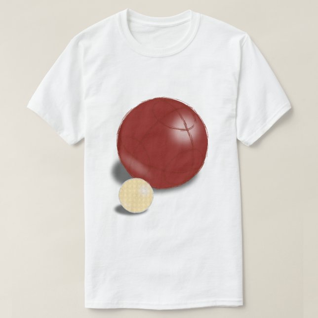 Ball Boccie Bowling T-Shirt (Design Front)