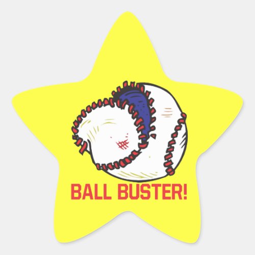 Ball Buster Star Sticker