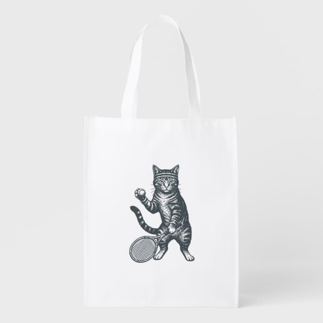 ball cat grocery bag (Front)