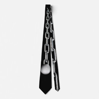 Ball & chain neck tie