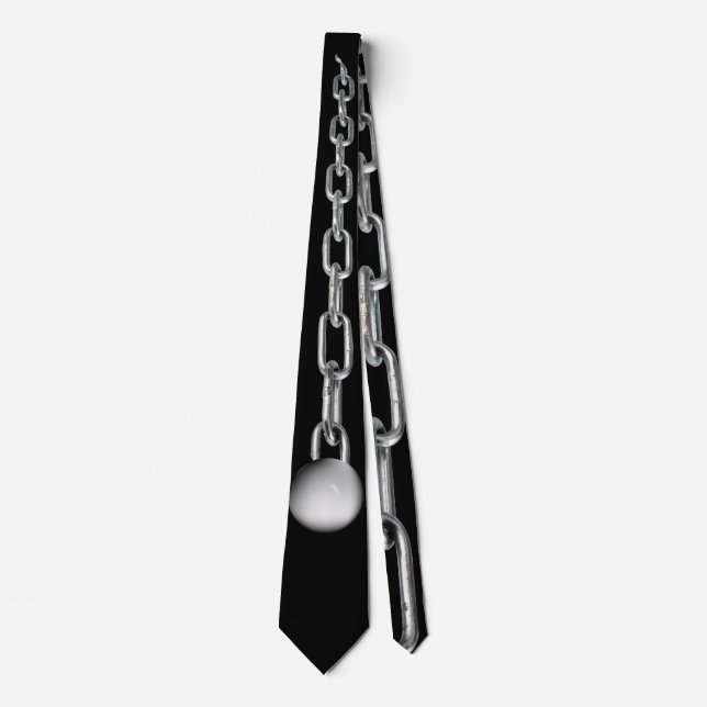 Ball & chain  neck tie (Front)