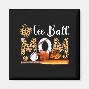 Ball cute mom leopard costume baseball mother's da magnet