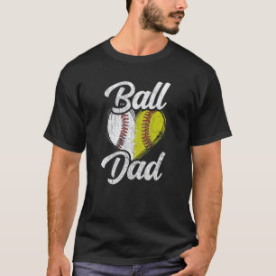 Ball Dad Baseball Softball Team Sports T-Shirt