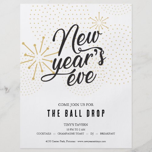 Ball Drop New Years Eve Party Flyer