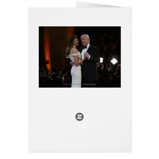 Ball First Couple Donald and Melania Trump Dancing (Back)