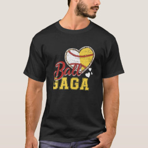 Ball Gaga Softball Baseball Women Sports Lover T-Shirt