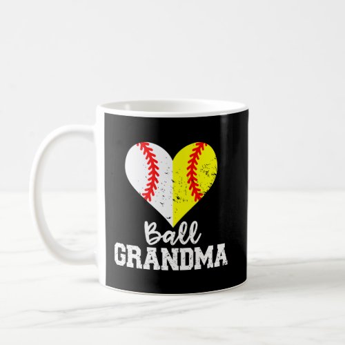 Ball Grandma Funny Baseball Softball Grandma Coffee Mug