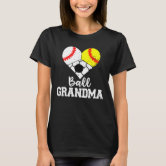 Mom Funny Baseball T Shirt Ball Grandma Softball Gifts