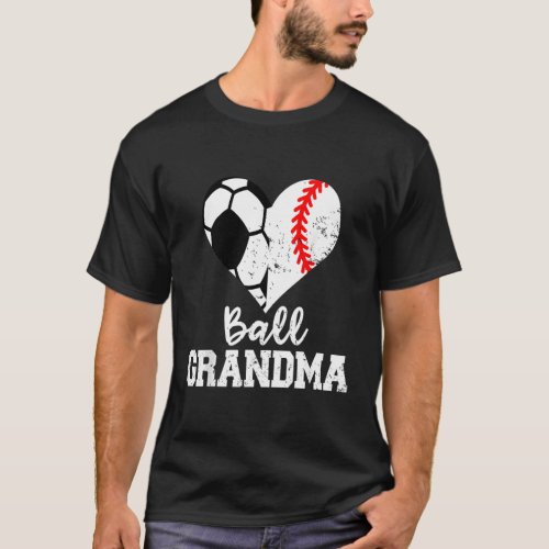 Ball Grandma Soccer Baseball Grandma T_Shirt