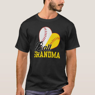 Ball Grandma Softball Baseball  For Mothers Day T-Shirt