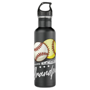 Ball Grandpa Baseball Softball  Stainless Steel Water Bottle