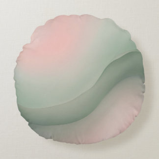 Ball in Pink AI art  Round Pillow