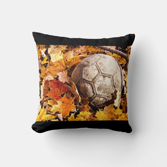 ball in the woods throw pillow (Front)