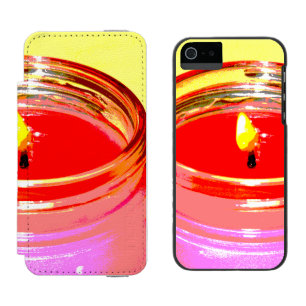 ball jar candle pop art iPhone SE/5/5s wallet case