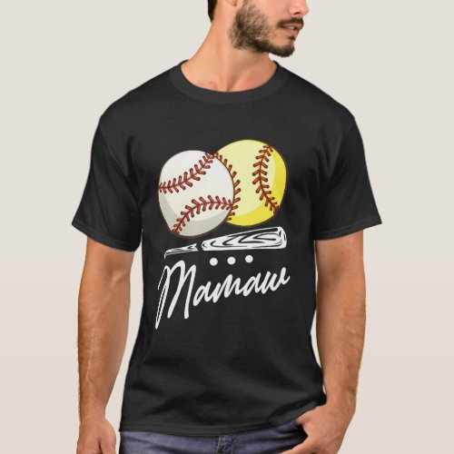 Ball Mamaw Baseball Softball T_Shirt