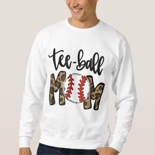 Ball Mom Mothers Day Giftball Mom Leopard Funny Sweatshirt