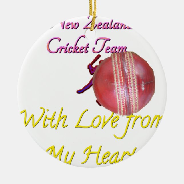 Ball NEWZEALAND Ceramic Ornament (Front)