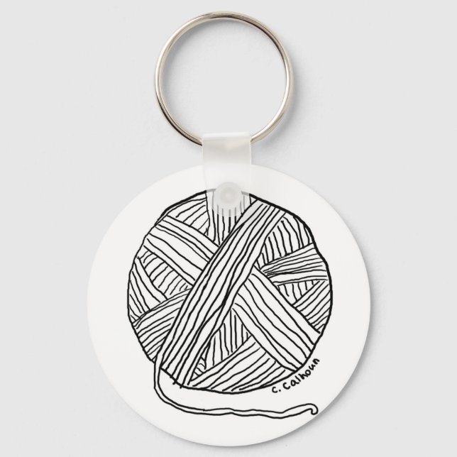 Ball o' Yarn Keychain (Front)