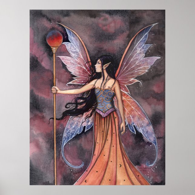 Ball of Fire Fairy Poster by Molly Harrison (Front)