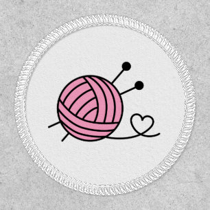 Ball of Knitting Yarn Craft - Custom Color Patch