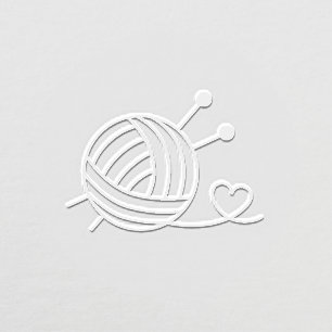 Ball of Knitting Yarn Craft Embosser