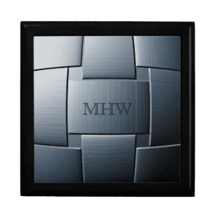 "Ball of Steel" custom monogram gift / jewelry box