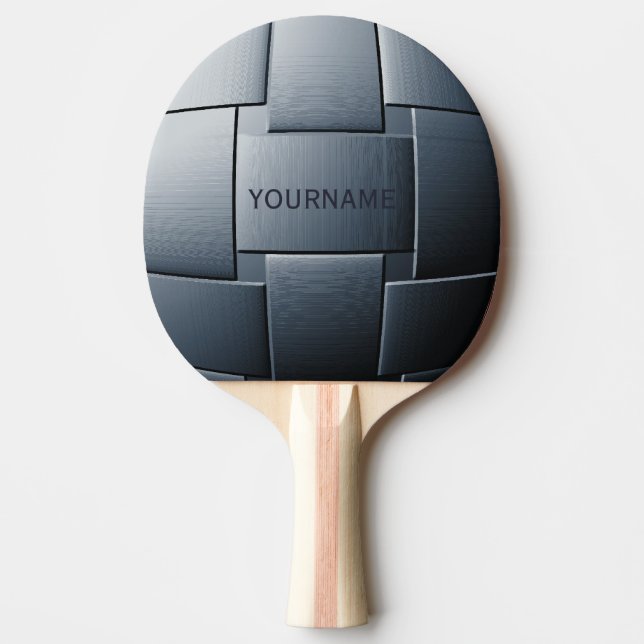 "Ball of Steel" custom ping pong paddle (Front)