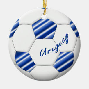 Ball of URUGUAY SOCCER national team 2014 Ceramic Ornament