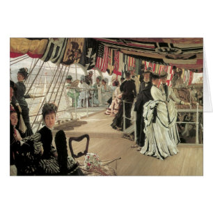 Ball on Shipboard by James Tissot, Victorian Art Cards