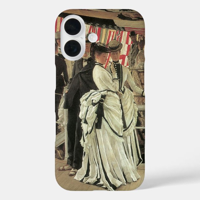 Ball on Shipboard by James Tissot, Victorian Art Case-Mate iPhone Case (Back)