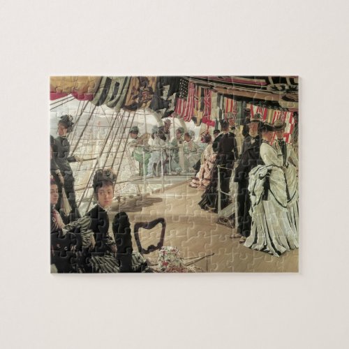 Ball on Shipboard by James Tissot Victorian Art Jigsaw Puzzle