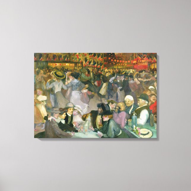Ball on the 14th July Canvas Print (Front)
