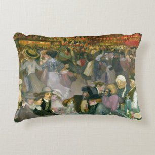 Ball on the 14th July Decorative Pillow