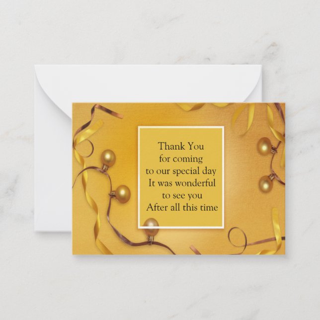 Ball Ornament Thank You Card (Front)