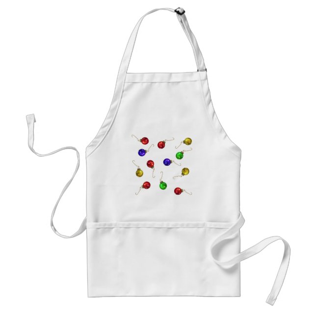 Ball Ornaments Adult Apron (Front)