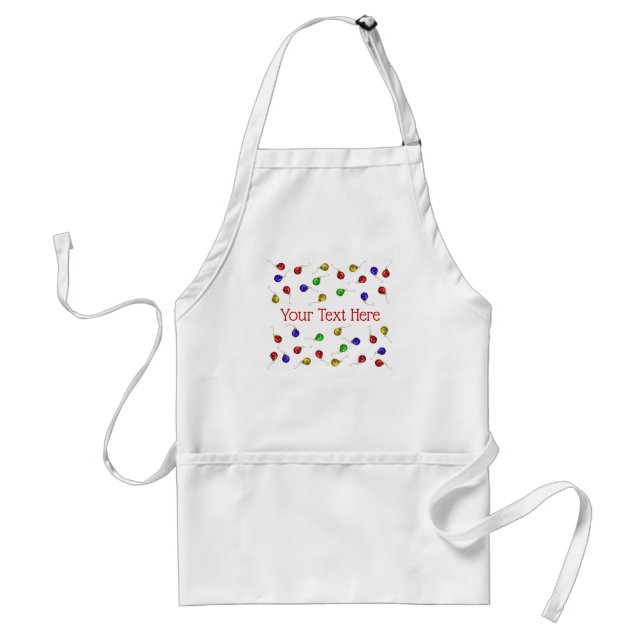 Ball Ornaments Adult Apron (Front)