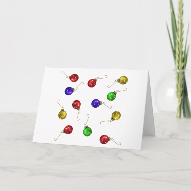 Ball Ornaments Holiday Card (Front)