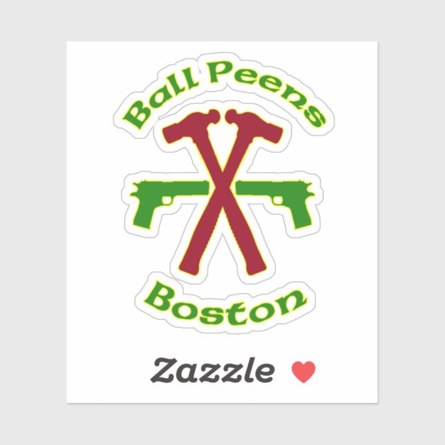 Ball Peens Boston Sticker (Sheet)