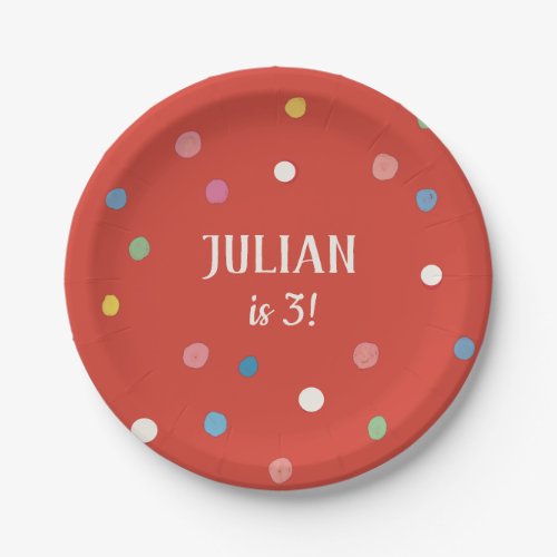 Ball Pit Polka Dots Kids Birthday Party Paper Plates