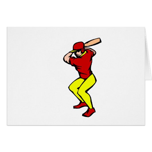 Ball Player Batter Cards (Front Horizontal)