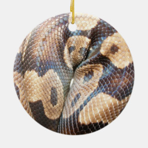 Ball Python Ceramic Ornament